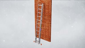 Лестница индустриального типа 2x секционная