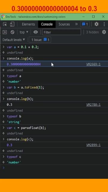 JS tips - Floating point issue #shorts #javascript #tipsandtricks