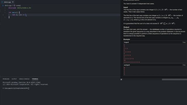 C - Sequence Transformation - Codeforces Round #686 (Div. 3)
