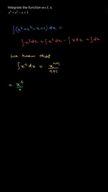 MHCERT| Indefinite Integration |Class 12| Exercise 3.1| Question 1 Part (i)