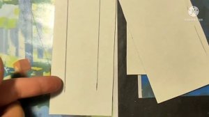 Закладка из бумаги с рисунком.