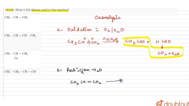 An alekene on ozonolysis and hydrolysis in presence of zinc dust produced one molecule of ` смотреть онлайн