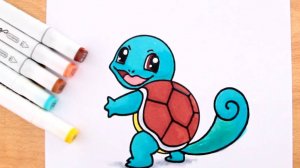 Рисунок Сквиртла | SQUIRTLE, покемона-маленькой черепахи