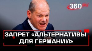 Шольц рискует проиграть Альтернативе для Германии и решил ее запретить