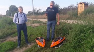 Прикормочный кораблик Сармат 973. Георгиевск,Озеро Чуреково.