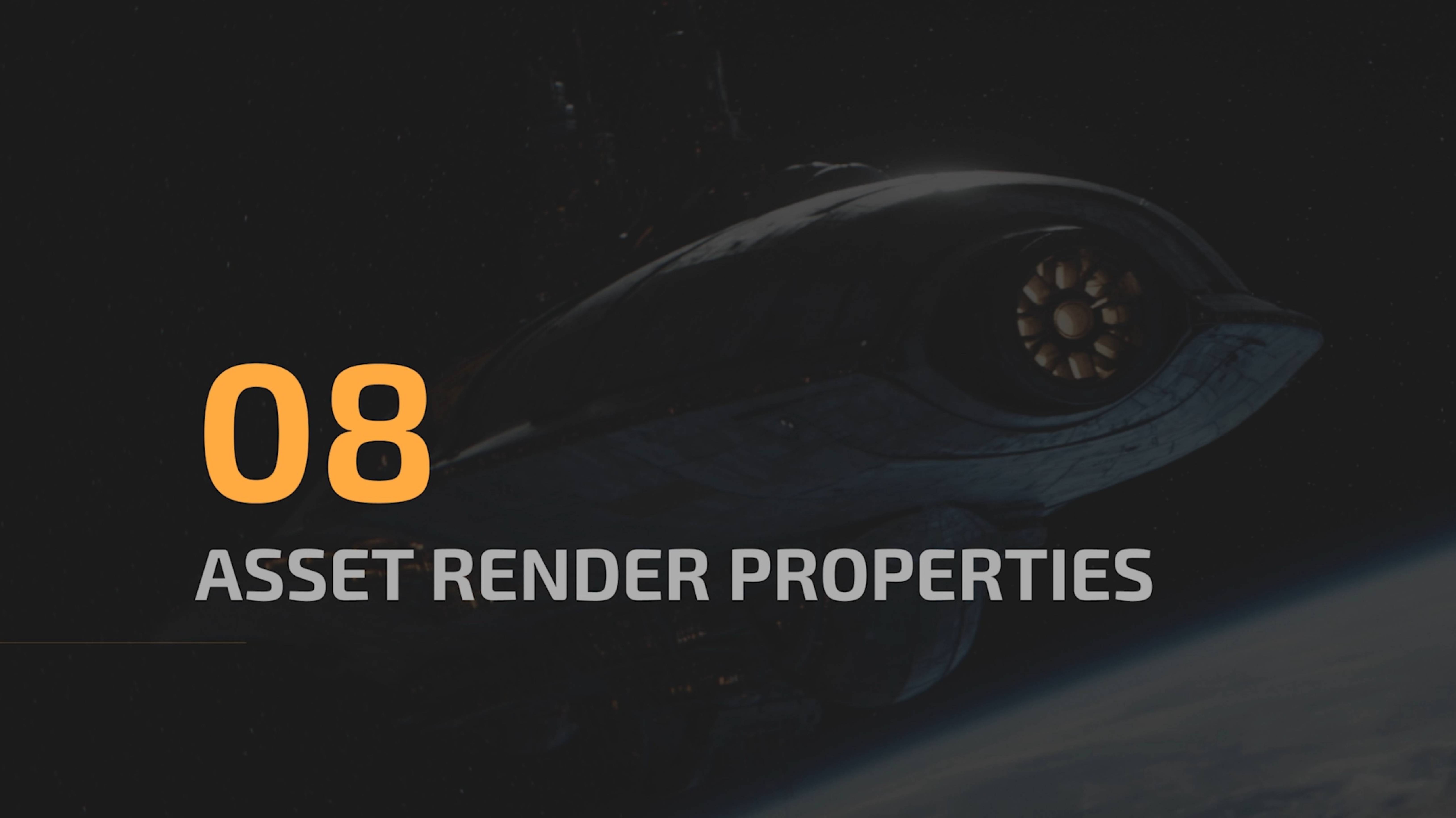 week 02 - 08 asset render properties - Cinematic Lighting in Houdini