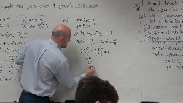 Eliminate the parameter to obtain an ellipse смотреть онлайн