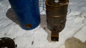 Печь Ильинка на опилках и на дровах, длительного горения часть-2