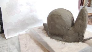 Садовая улитка из цемента своими руками
