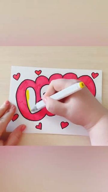Рисунок на День Святого Валентина #art #рисуемвместе #drawing #рисование #artist смотреть онлайн