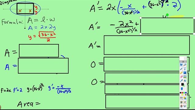 Wk-11 Optimization: Rectangle Inscribed in an Ellipse Wk-12 Calc Lecture смотреть онлайн