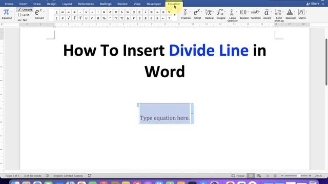 How To Insert Divide Line in Word смотреть онлайн