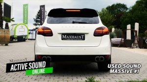 Porsche Cayenne with a MAXHAUST Exhaust Booster