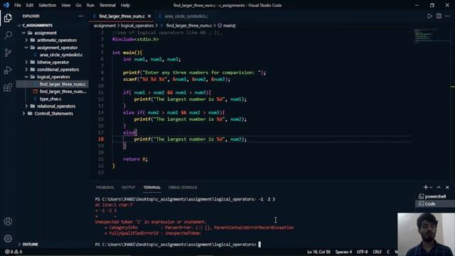 Symbolic Constant and Logical Operator in C Programming.