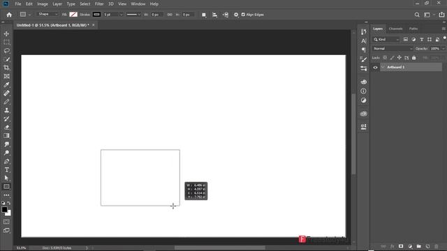 How to use Shapes in PhotoShop (Rectangle Rounded Rectangle, Ellipse, Polygon, Line Tools)