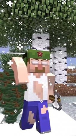 На ноcу новый год в minecraft!