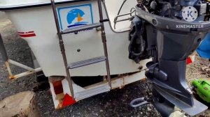 Двигатель  Yamaha 60 4  такта 2005 г .