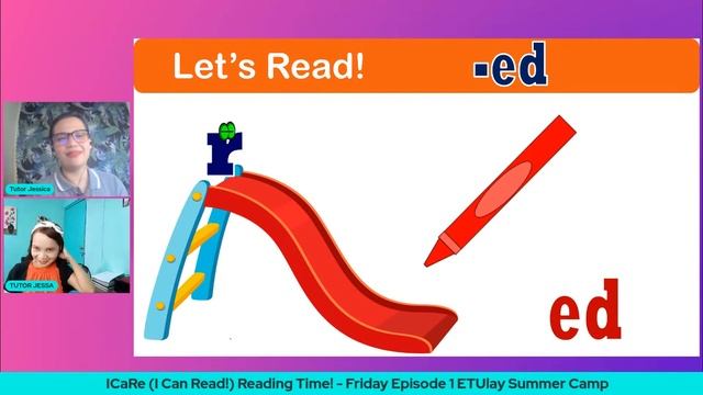 ICaRe (I Can Read!) Reading Time!  - Friday Episode 1  ETUlay Summer Camp