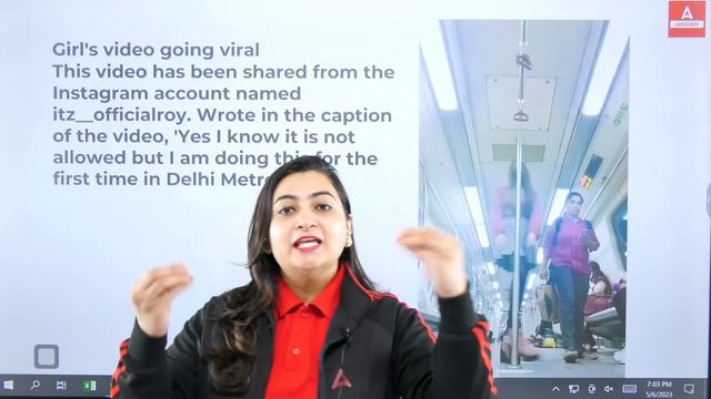 Delhi Metro Viral Video | Girl in Mini Skirt | Delhi Metro Dance Viral Video | Adda247 Judiciary