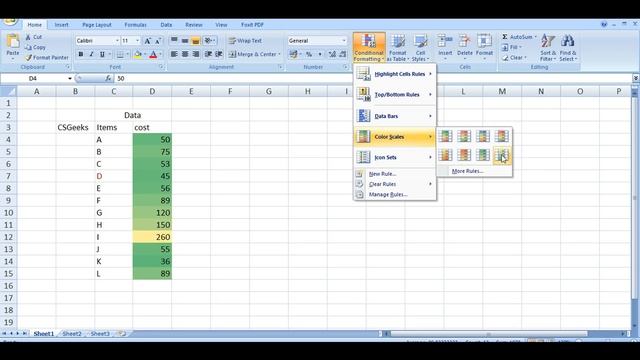 Excel(Beginner Level) Tutorials #20 Conditional FormattingPart 3 (हिन्दी)