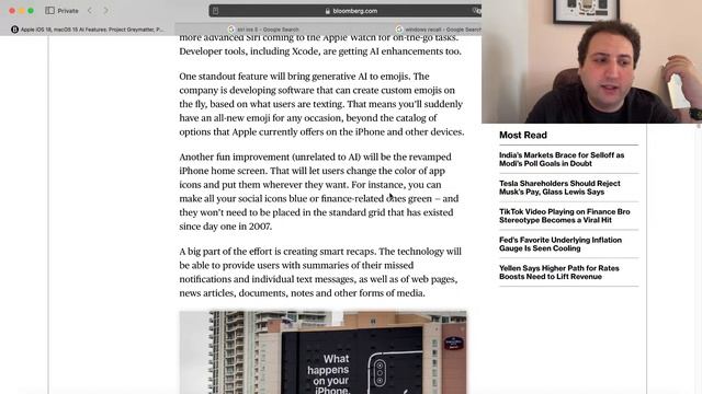Mark Gurman LEAKS iOS 18 AI Features and Emoji Customization смотреть онлайн