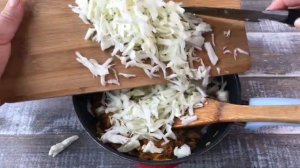 Тушеная капуста с лисичками пошаговый рецепт