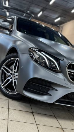 Mercedes E-class w213 — бронирование матовой пленкой, покраска дисков, перетяжка руля, шумоизоляция