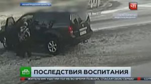ШОК! Водитель наехал на ребенка на ДЖИПЕ! "Воспитательный наезд"