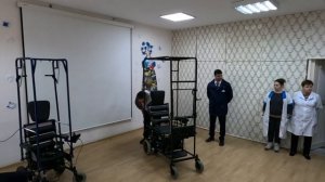 22.01.Новоросийск.Презентация инвалидной коляски-тренажёра.