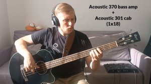 Acoustic bass CORT ab850f + ZOOM B6 Amps & Cabs