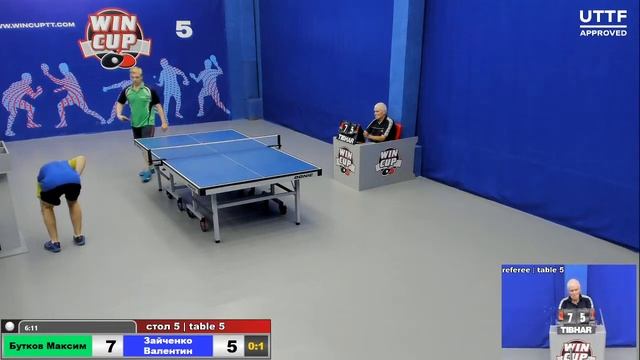 15:30 Бутков Максим 0-3 Зайченко Валентин стол 5 ЮГ-3 14.10.20 смотреть онлайн