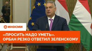 «Просить надо уметь». Орбан резко ответил Зеленскому