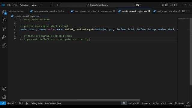 06.2. Create Named Region Script: Part 1