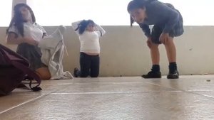 School Girls Having Fun..