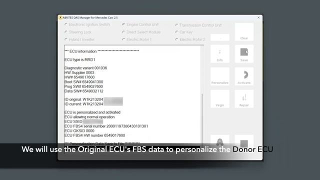Easy FBS4 ECU Swap with Personalization for 2021+ Mercedes-Benz W213 E-Class (ABRITES)