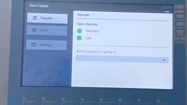 HMI KTP700 Siemens Backup Configuration