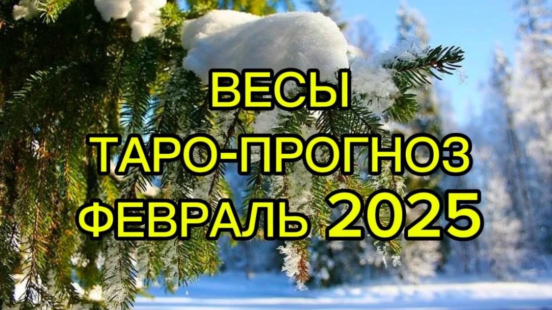 ВЕСЫ/ТАРО-ПРОГНОЗ/ФЕВРАЛЬ 2025