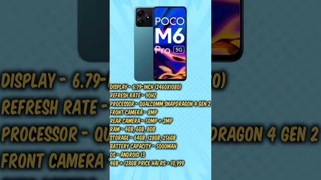 Ultimate 5G Phone Showdown: Moto G34 vs Poco M6 Pro #shorts #smartphone #motog345g #pocom6pro5g