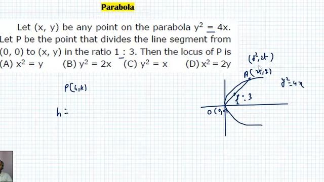 Let (x, y) be any point on the parabola y2=4x. Let P be the point that divides the line segment fro смотреть онлайн