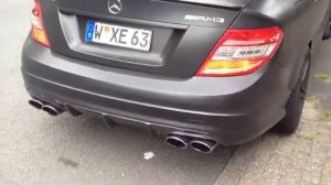 Mercedes Benz c63 6.3 v8 AMG Crazy Exhaust sound