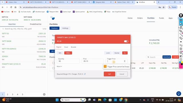 Investment Rs.4100 Profit Rs.3900 Booking in Finnifty Trade Tamil | Smart Trade | Alice Blue Tamil