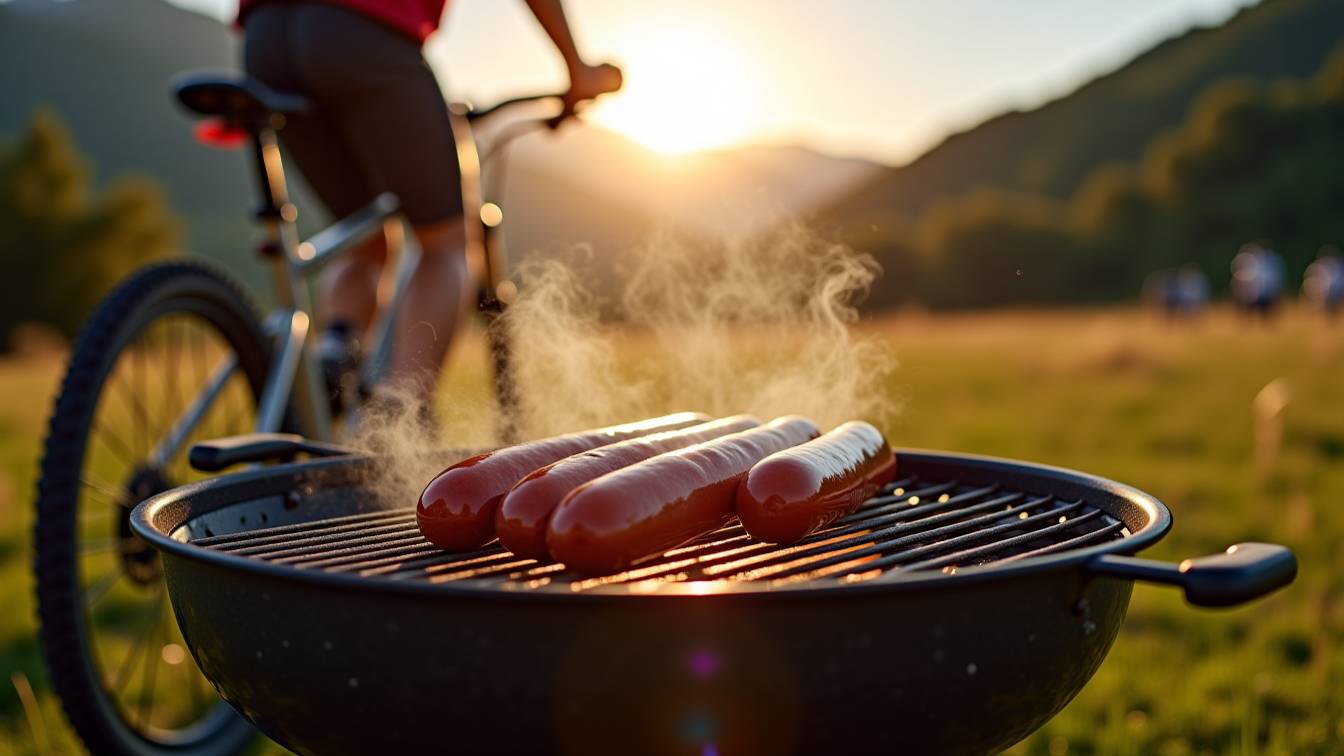 Любимый веломаршрут 1 часть. Приготовление еды (жарка купат).