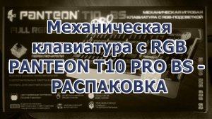 Механическая клавиатура с RGB PANTEON T10 PRO BS - распаковка