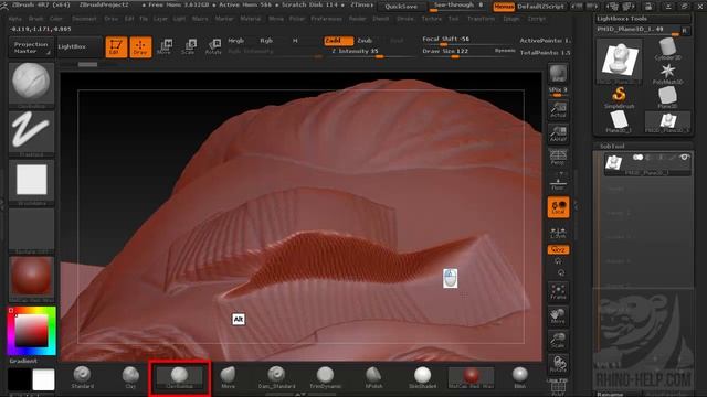 Базовая настройка кисти в ZBrush (720p)