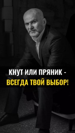 Кнут или пряник - всегда твой выбор!