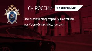 Заключен под стражу наемник из Республики Колумбия