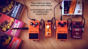 4 Boss DS-1 Style Pedals (Boss DS-1, Keeley Ultra Mod, Mooer Ultra Drive MkII, MXR '78 Distortion)