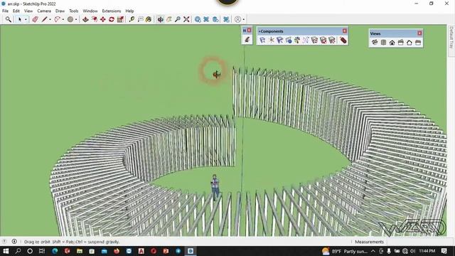 How to Design Architectural Organic Model in SketchUp Using Smart Array SketchPlus Plugin