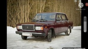 Вишнёвая семёрка неоновые фары на стёклах тонировка Вишнёвая семёрка