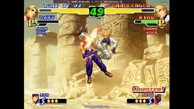 KOF 2000 🔥😳 [DMK]-Androide ((P1)) Vs DM-Scorpion ((P2)) Best Of Five 🔥😯 | #kof2000 #kof2k #kof смотреть онлайн